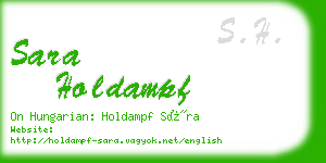 sara holdampf business card